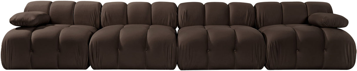 Orin - Velvet 4 Piece Modular Sofa