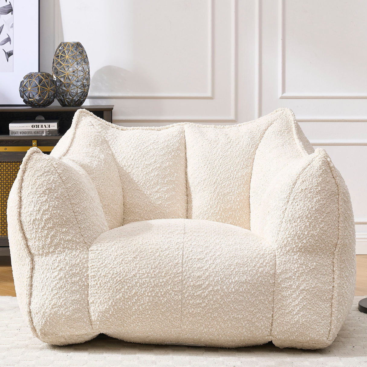 Comfortable Chenille Sofa Chairs With Highly Resilient Foam For Living Rooms And Bedrooms