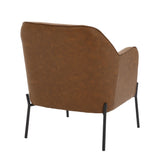 Daniella - Contemporary Accent Chair - Black Metal Legs
