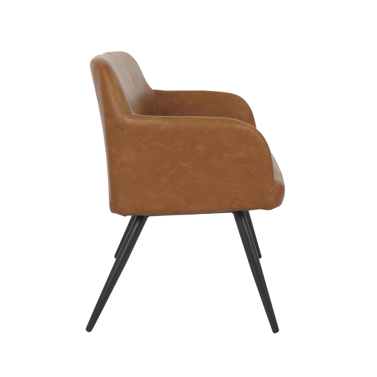 Daniella - High Back Bench - Black Steel Legs