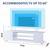 TV Stant With LED And Large Side Cabinet