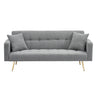 Teddy Fleece Sofa Bed With Luxurious Throw Pillows