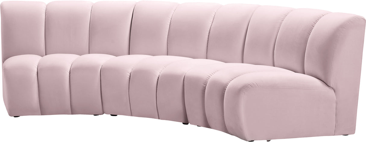 Infinity - 3 Piece Velvet Modular Sectional