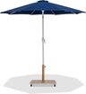 Fiji - Aluminum Patio Umbrella With Square Teak And White Base