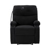 Adjustable Manual Recliner, Ergonomic Lounge Chair With Phone Holder And 2 Cup Holders