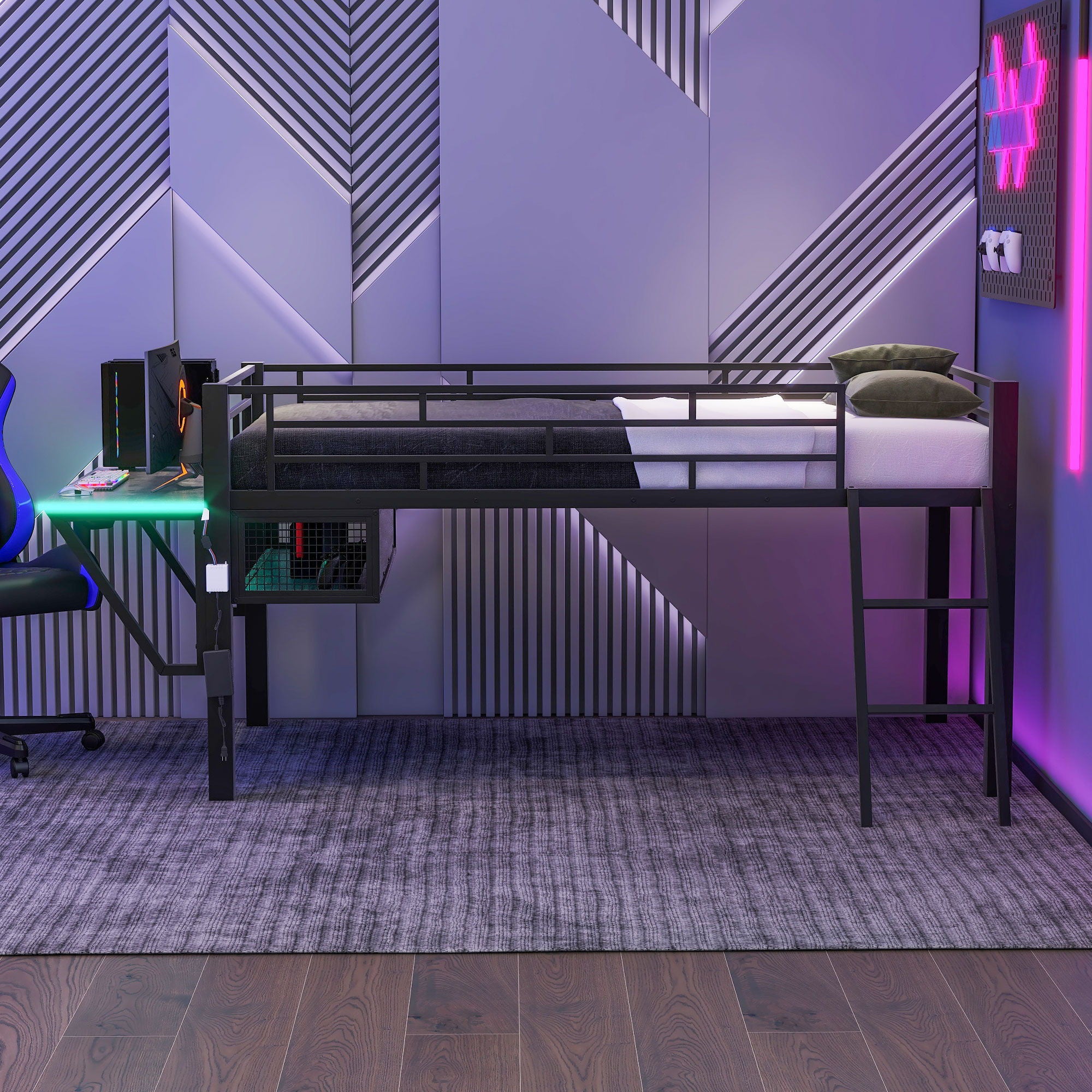 DREAMLAND Gaming Loft Bed - Thumbnail 4