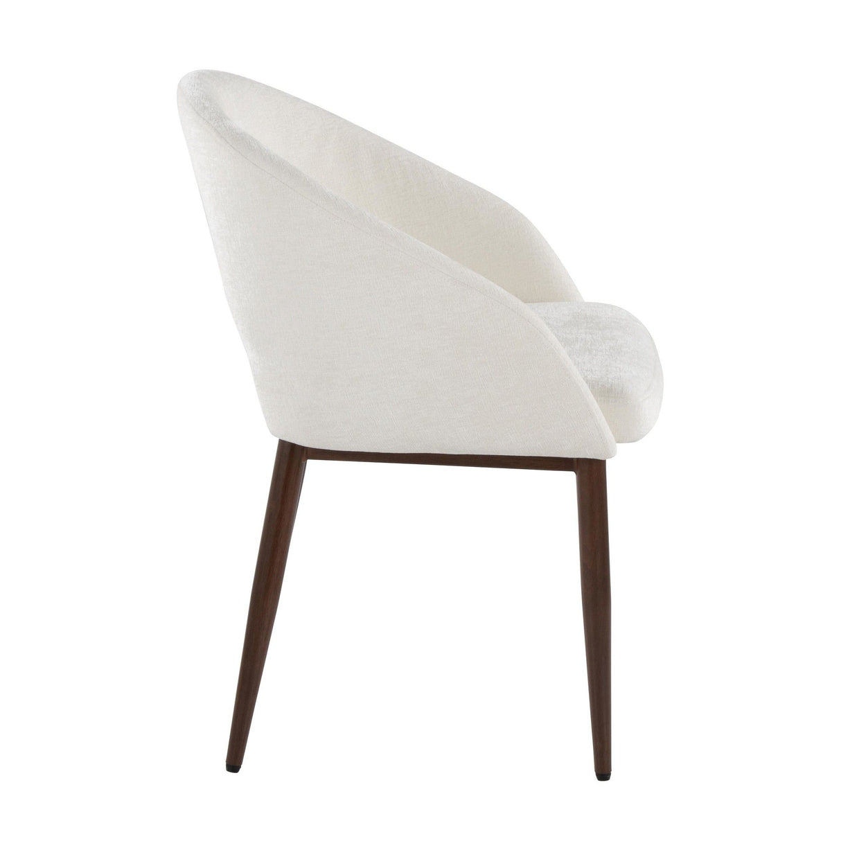 Renee - Upholstered Contemporary Chair (Set of 2) - Walnut Metal Legs