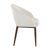 Renee - Upholstered Contemporary Chair (Set of 2) - Walnut Metal Legs