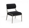 Bastille - Upholstered Dining Side Chair (Set of 2) - Silver Frame