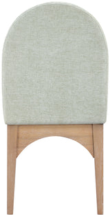 Waldorf - Chenille Dining Side Chair With Natural Legs