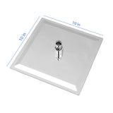 Modern 10" Square Rainfall Shower Head & Stainless Steel Wall Or Ceiling Mount Luxury Spa Shower Panel