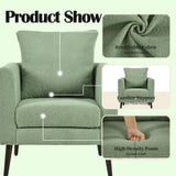 Modern Accent Upholstered Armchair With Pillow