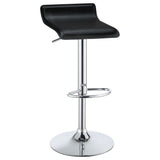 Backless Bar Stool With Adjustable Height - Black