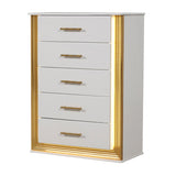 Obsession - 5 Drawer LED Chest - White