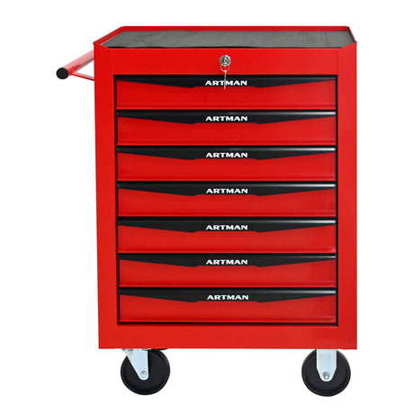 Rolling Metal Tool Chest With Drawers, Steel Storage Cabinet With Ball Bearing Slides