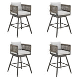 Alegria - Outdoor Patio Swivel Counter Stool Set