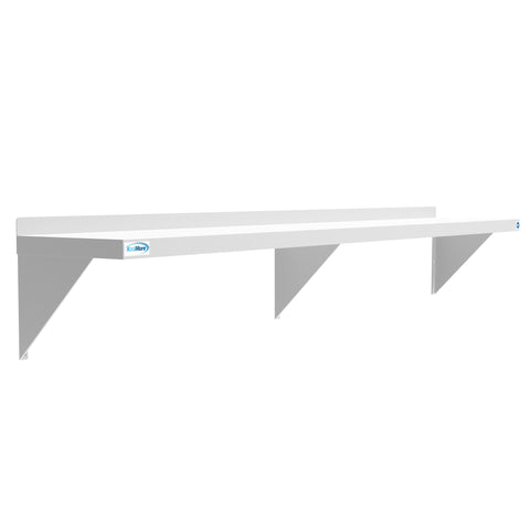 12" x 72" 18-Gauge Stainless-Steel Heavy Duty Wall Shelf, WMSH-1272.