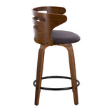 Cosi - Counter Stool Set With Walnut Wood Frame