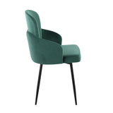 Dahlia - Contemporary Dining Chair (Set of 2) - Black Metal