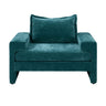 Upholstered Accent Chair With Wide Armrests And Ergonomic Back Support