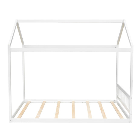 Wooden House Bed With Headboard