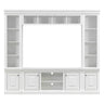 TV Stand With Hutch, Large Entertainment Center With Adjustable Shelves