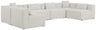 Cube - Linen 6 Piece Modular Armless Sectional