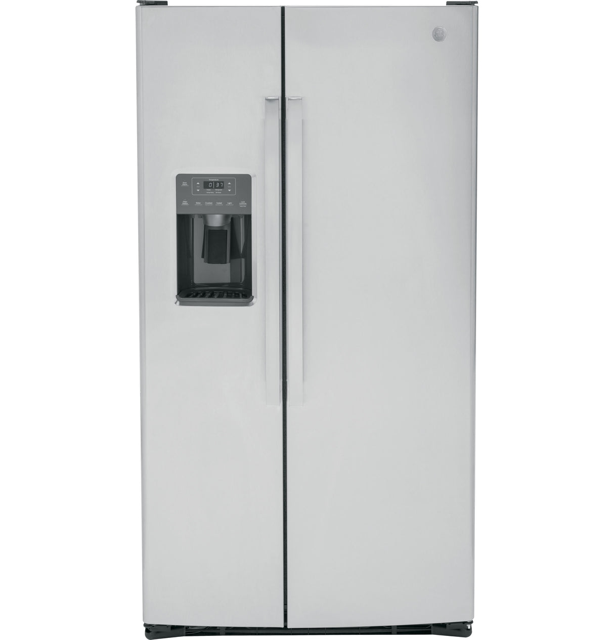 GE GSE25GYPFS - 36 in. 25.3 cu. ft. Side by Side Refrigerator with Ice & Water Dispenser - Stainless