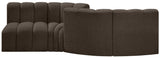 Arc - Boucle Fabric 4 Piece Sofa