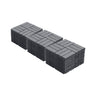 Acacia Wood Interlocking Deck Tiles Checker Pattern For Outdoor Flooring
