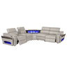 Nova - Sectional With Bluetooth Speaker, LED And Lifting Wine Cabinet