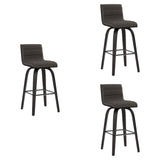 Vienna - 26" Swivel Counter Stool - Black Wood