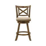 Kodi - Modern Farmhouse Swivel Wood Counter Height Kitchen Bar Stool