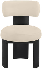 Atelier - Vegan Leather Upholstered Dining Chair (Set of 2) - Black Frame