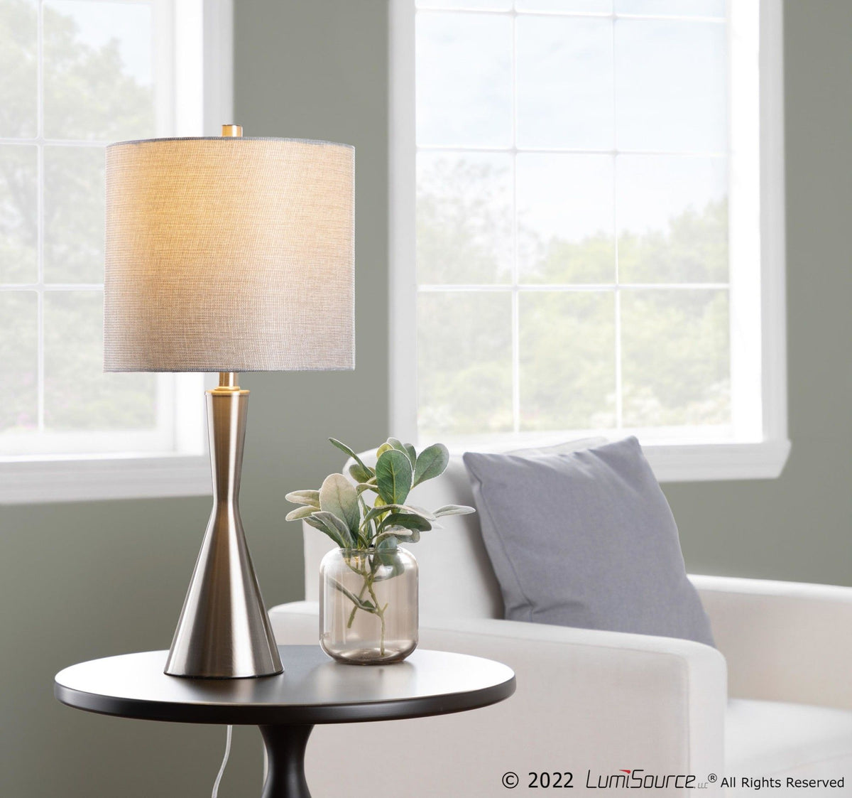 Gemma - 23" Metal Table Lamp (Set of 2) - Gray