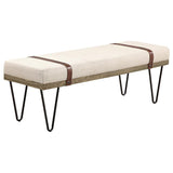 Karis - Upholstered Accent Bench - Beige