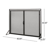 Samantha - Iron Fireplace Screen 2 Door Design