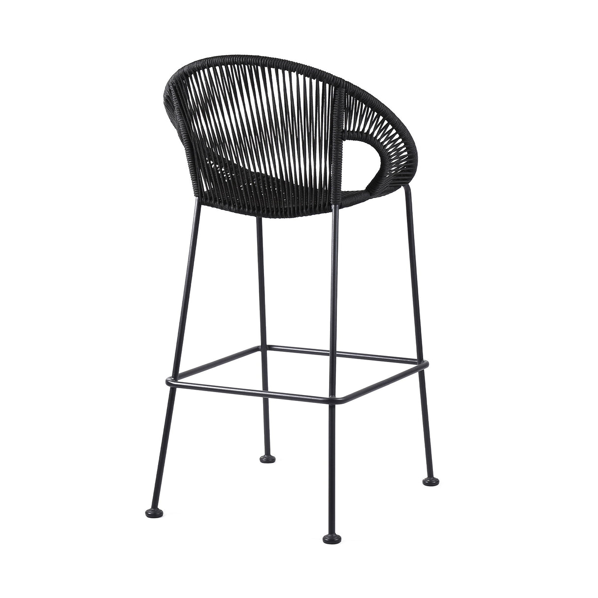 Acapulco - 30" Indoor Outdoor Steel Bar Stool With Rope Set of 2