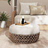 Willow - Round Upholstered Patio Ottoman