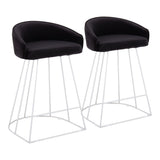 Canary - Counter Stool (Set of 2) - Silver Steel