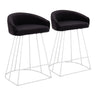 Canary - Counter Stool (Set of 2) - Silver Steel