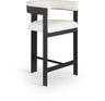 Romeo - Faux Leather Counter Stool With Black Base (Set of 2)