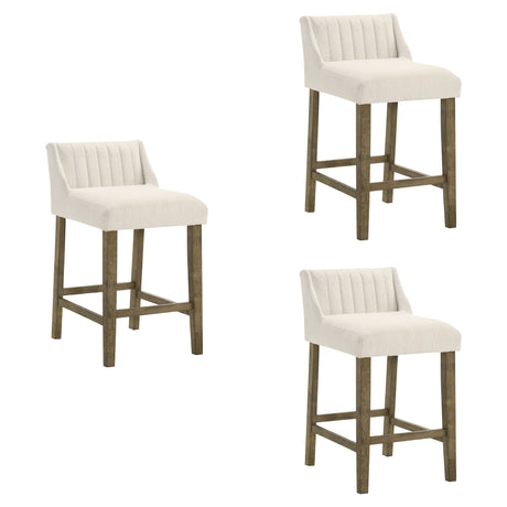 Fauna - Modern Transitional Wood Counter Height Kitchen Bar Stool