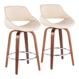 Fabrizzi - Fixed-Height Counter Stool - Round Footrest (Set of 2)