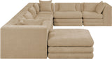 Stellar - 7 Piece Chenille Fabric Upholstered Modular Sectional