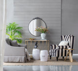 Classic Design Mirror With Baroque Inspired Frame For Bathroom, Entryway Console Lean Against Wall