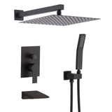Modern 10" Wall Mounted Rainfall Shower Head System