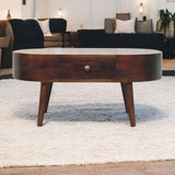 Rounded Wood Table