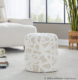 Tahoe - Shag Ottoman - Beige Acro Wool