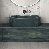 Bathroom Vessel Sink, Semi Polished Surface